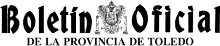Cabecera Boletín Oficial de la provincia de Toledo
